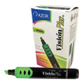 Marcatexto Vision Plus Verde C/12 Pz
