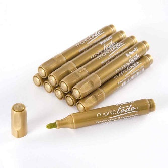 Marcador Markatodo Dorado C/10pz