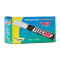 Marcador Para Pizarron Tizapen Negro Baco C/12 Pz