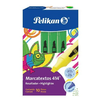 Marcatexto Pelikan 414 Verde C/10 Pz