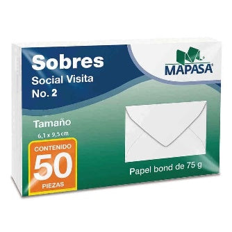 Sobre Blanco Tamaño Carta Con Vista P/50 Pz