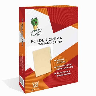Folder Tamaño Carta Ole P/100 Pz