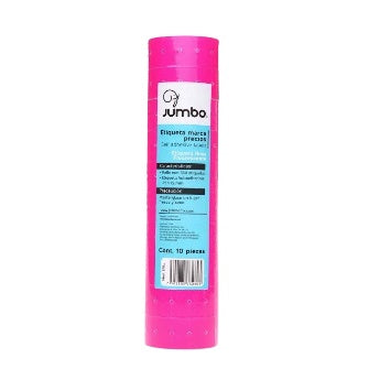 Etiqueta Color Rosa 22 X 12 Mm P/10 Rollos