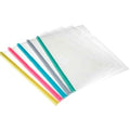Folder De Plastico Con Costilla Transparentes Tamaño Carta P/10 Pz