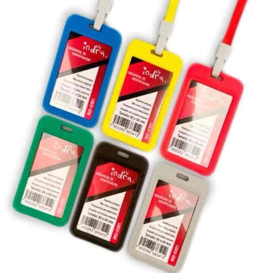 Porta Credencias Vertical Con Cuerda C/12 Pz B