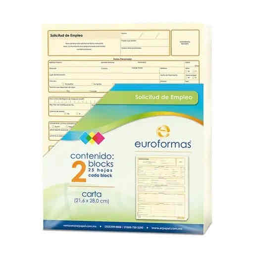 Solicitud De Empleo P/2 Block