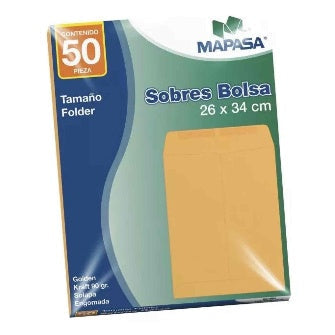 Sobre Bolsa Tamaño Carta P/50pz