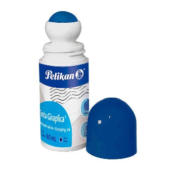 Tinta Para Sellos Giraplica Azul