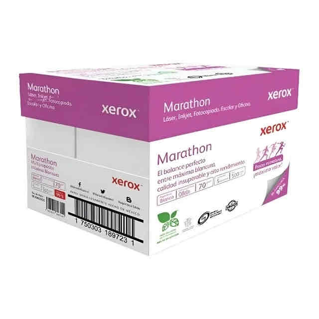 Caja De Hojas De Maquina Xerox Tamaño Oficio 70 Gr C/5000 Hojas