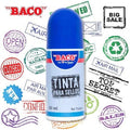 Tinta Para Sellos Baco Color Azul