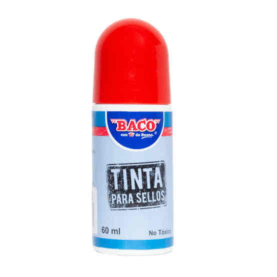 Tinta Para Sellos Baco Color Rojo