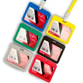 Porta Gafete Horizontal Con Cuerda C/12 Pz