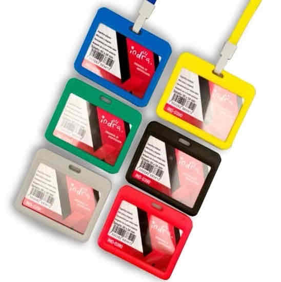 Porta Gafete Horizontal Con Cuerda C/12 Pz