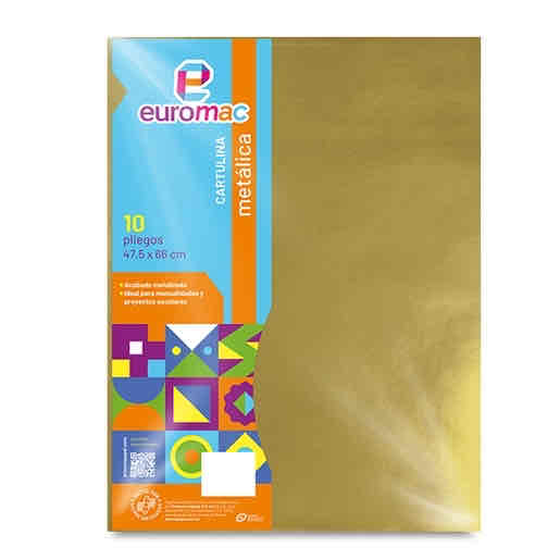 Cartulina Metalica Oro P/10 Pz