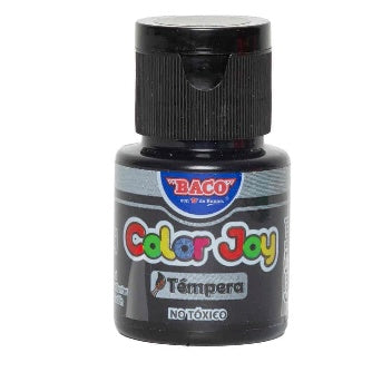 Pintura Tempera Color Joy Negro 25 Ml C/10 Pz