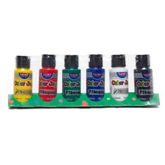 Estuche De Pintura Tempera Color Joy 50 Ml P/6 Pz