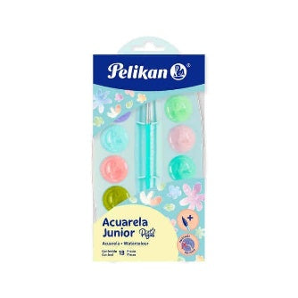 Acuarela Junior En Estuche Colores Pastel C/12 Colores