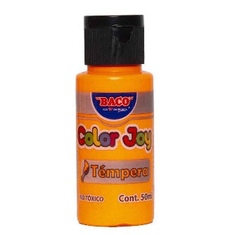 Pintura Tempera Color Joy Naranja 50 Ml C/10 Pz