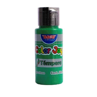 Pintura Tempera Color Joy Verde Verones 50 Ml C/10 Pz