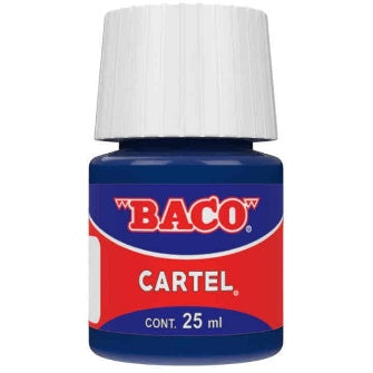 Pintura Para Cartel Baco Azul Prusia 25 Ml C/10 Pz
