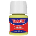 Pintura Para Cartel Baco Amarillo Pastel 25 Ml C/10 Pz