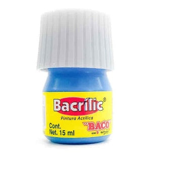 Pintura Acrílica Bacrilic Azul Fluorecente 15ml C/10 Pz