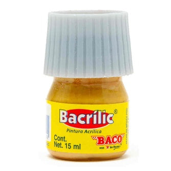 Pintura Acrílica Bacrilic Oro Rico 15ml C/10 Pz