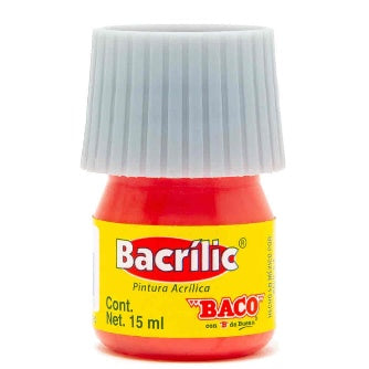 Pintura Acrílica Bacrilic Rosa Mexicano 15ml Caja C/10 Pz