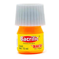 Pintura Acrílica Bacrilic Naranja 15ml C/10 Pz