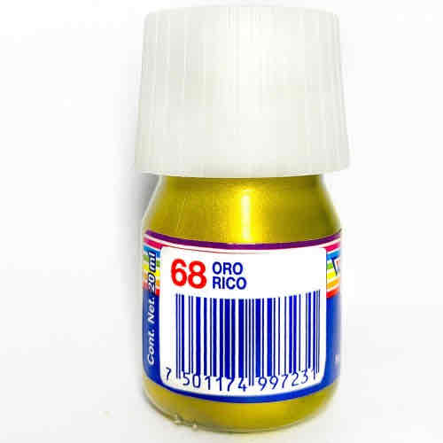 Pintura Cartel Oro Rico 20 Ml Caja Con 10 Pz