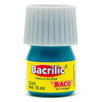 Pintura Acrílica Bacrilic Azul Turquesa 15 Ml C/10 Pz