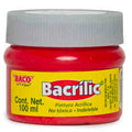 Pintura Acrílica Bacrilic Rojo De 100 Ml