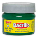 Pintura Acrílica Bacrilic Verde Esmeralda De 100 Ml