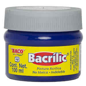 Pintura Acrílica Bacrilic Azul Ultramar De 100 Ml