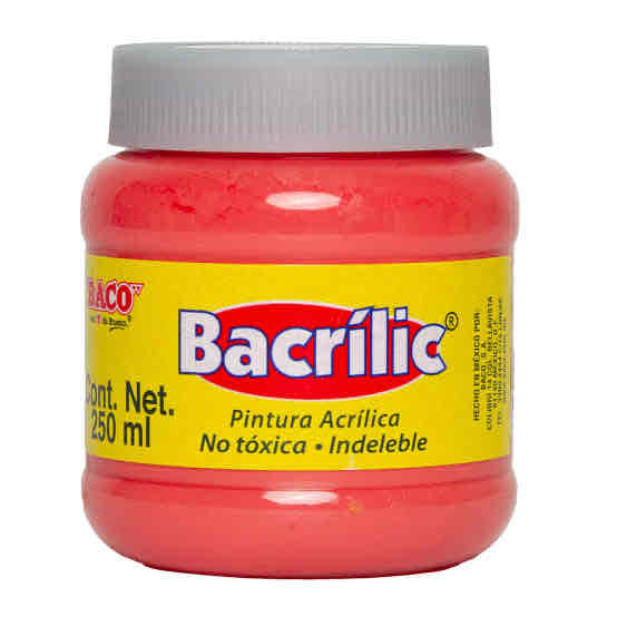 Pintura Acrílica Bacrilic Rosa De 250 Ml