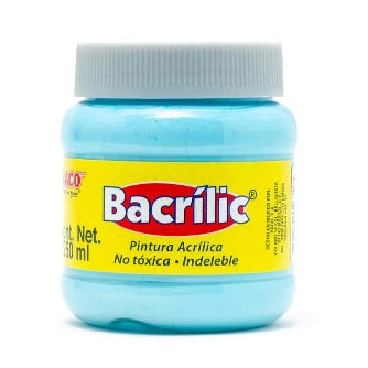 Pintura Acrílica Bacrilic Azul Pastel De 250 Ml