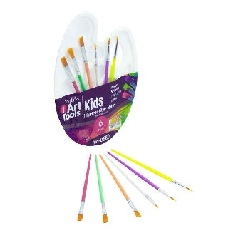 Kit De Pintura, Godete Con 6 Pinceles