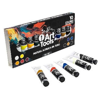 Set De Pintura Acrilica, 10 Colores De 20 Ml P/10 Pz