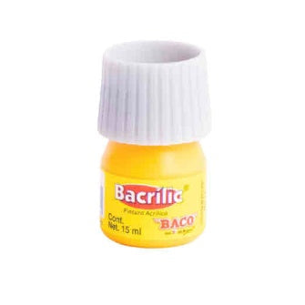 Pintura Acrílica Bacrilic Amarillo Claro 20 Ml C/10 Pz